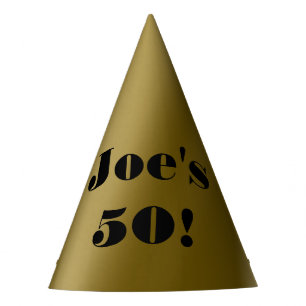 Chapeaux De Fêtes Cinquantième casquette de fête d'anniversaire de