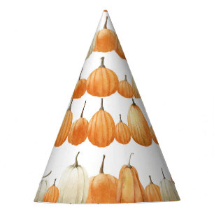 Chapeaux De Fêtes Citrouille d'automne : Motif d'illustration aquare
