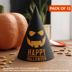 Chapeaux De Fêtes Citrouille Halloween Face Jack-o'-lantern Casquett