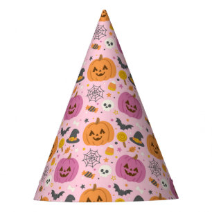 Chapeaux De Fêtes Citrouille rose Halloween Motif Casquette du parti