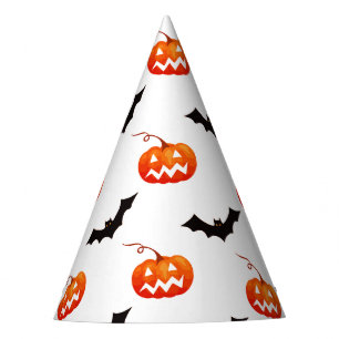 Chapeaux De Fêtes Citrouilles et chauves-souris d'Halloween, Trou ou