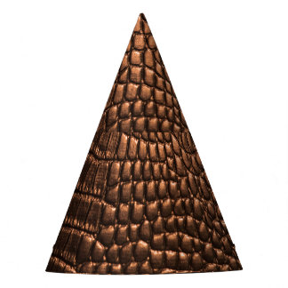 Chapeaux De Fêtes Closeup : crocodile texture cuir.