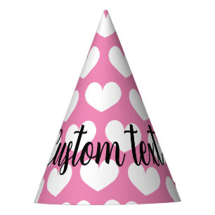 Chapeaux De Fêtes Coeur rose mignon Anniversaire casquette cornet de