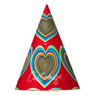 Chapeaux De Fêtes Coeur valentin multicolore Thunder_Cove