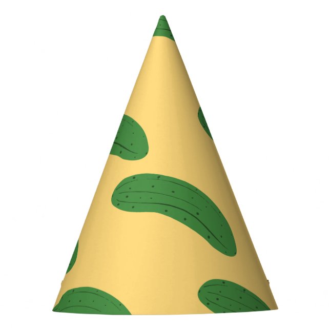 Chapeaux De Fêtes Colis de concombre Humour de nourriture végétale (Devant)