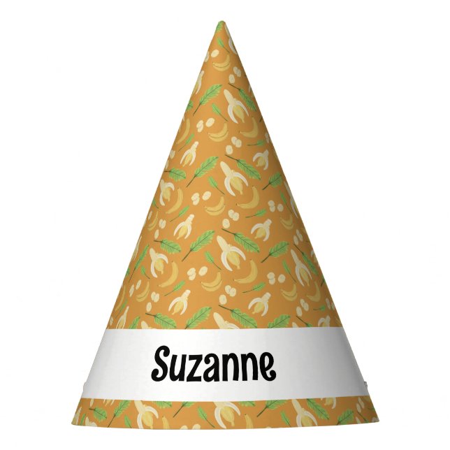 Chapeaux De Fêtes Collection de Motifs de paniers de fruits - Banane (Devant)