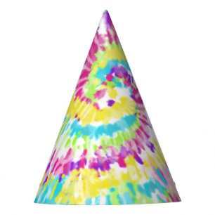 Chapeaux De Fêtes Colorant au néon de cravate de Digitals