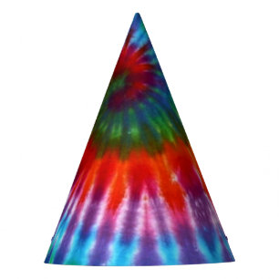 Chapeaux De Fêtes Colorant de la cravate 60s de paix de hippie rétr
