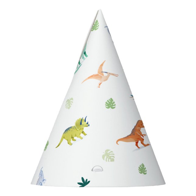 Chapeaux De Fêtes Colos Dino Anniversaire Dinosaur Casquette de fête (Gauche)