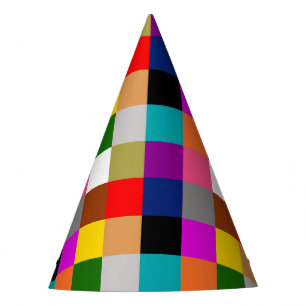 Chapeaux De Fêtes Conception de blocs de couleur gras multicolores