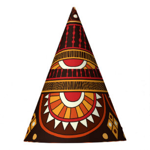 Chapeaux De Fêtes Conception Tribal sans soudure pour diverses utili