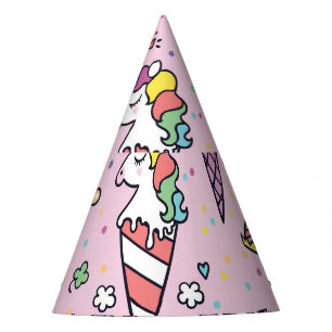 Chapeaux De Fêtes Cônes de crème glacée mignonne