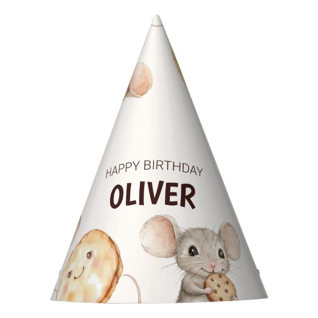 Chapeaux De Fêtes Cookie Souris thème Kid Casquette papier (Devant)