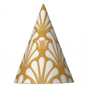 Chapeaux De Fêtes Coquille géométrique Art déco