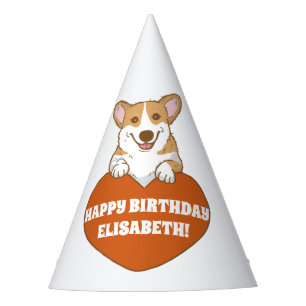 Chapeaux De Fêtes Corgi Avec Coeur Cute Personnalisé