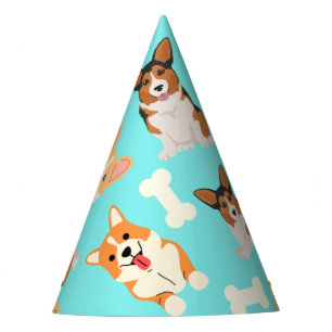 Chapeaux De Fêtes Corgi Cute Motif À La Menthe