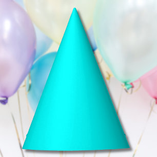 Chapeaux De Fêtes Couleur solide bleu néon Classique