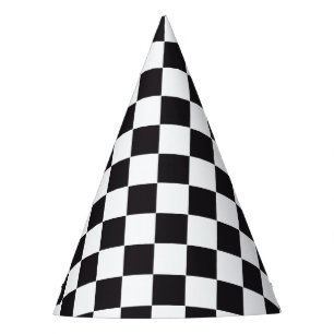 Chapeaux De Fêtes Course de voiture / Motif d'échecs + votre backgr.