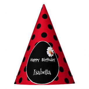 Chapeaux De Fêtes Coute Polka point Ladybug Daisy Flower fête d'anni