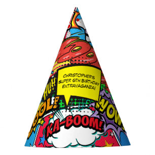 Chapeaux De Fêtes Coutume de fête d'anniversaire de super héros de
