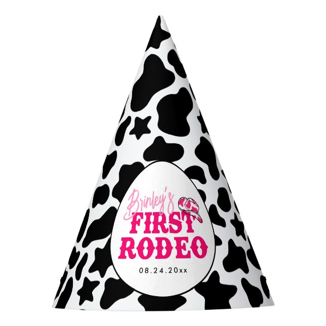 Chapeaux De Fêtes Cowgirl Disco Rose Premier Rodéo (Devant)