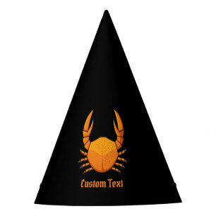 Chapeaux De Fêtes Crab orange