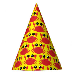 Chapeaux De Fêtes Crabe Anniversaire Soirée Cartoon Enfants