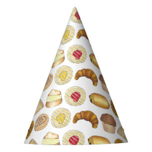 Chapeaux De Fêtes Croissant en plateau de pâtisserie Danois Muffin