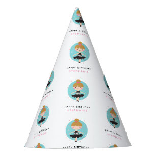 Chapeaux De Fêtes Cute Ballerina en Anniversaire de enfant robe noir