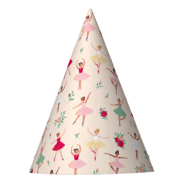 Chapeaux De Fêtes Cute Ballerina Fille fête d'anniversaire (Devant)
