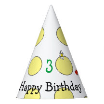 Cute Frog Polka Dot Casquette de fête d'anniversai