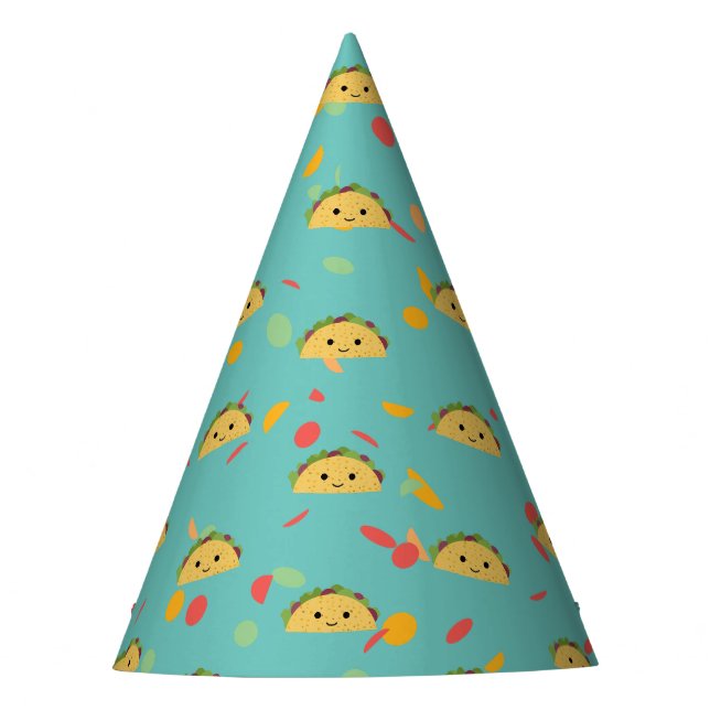 Chapeaux De Fêtes Cute Kawaii Taco Motif (Devant)