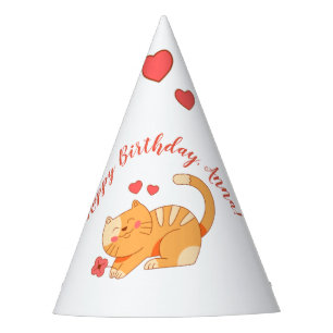 Chapeaux De Fêtes Cute Lote Orange Tabby Kitten 