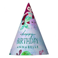 Cute Ocean Animals Mermaid Thème Joyeux Anniversai