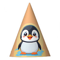 Cute Penguin Face safari zoo glace Anniversaire