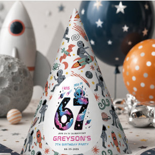 Chapeaux De Fêtes Cute Space 7e Anniversaire   Six et Sept Ans