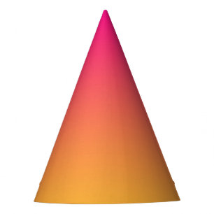Chapeaux De Fêtes dégradé rose et orange