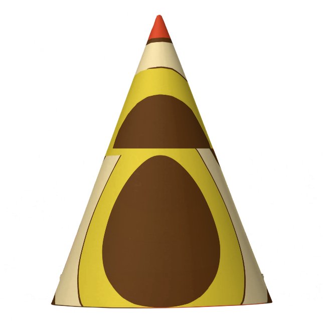 Chapeaux De Fêtes Design d'inspiration Retro Golden Ratio. (Devant)