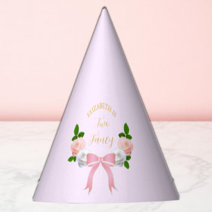 Chapeaux De Fêtes Deux Fancy Bow Floral Anniversaire