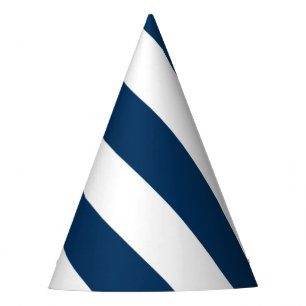 Chapeaux De Fêtes Diagonal Stripes:Bleu bleu marine