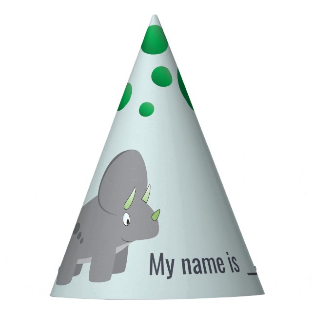Chapeaux De Fêtes Dinosaur Casquette papier (Devant)