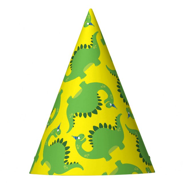Chapeaux De Fêtes Dinosaur Cute 1er anniversaire Casquettes de fête (Devant)