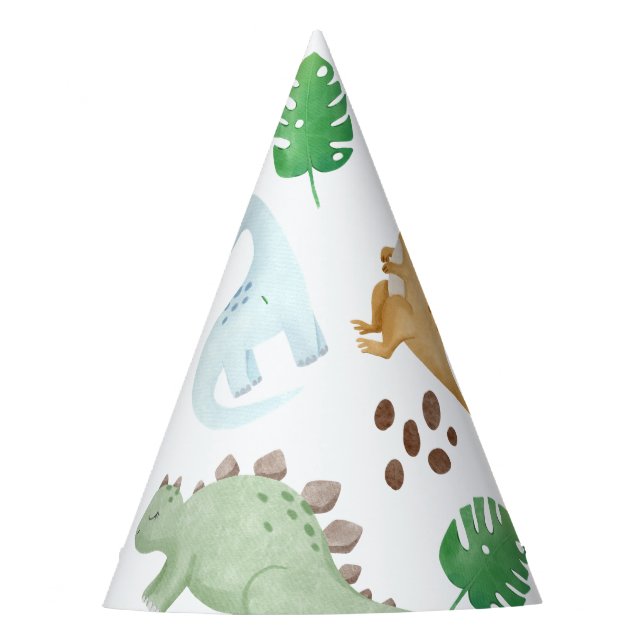Chapeaux De Fêtes Dinosaur enfant anniversaire Casquette de fête (Devant)
