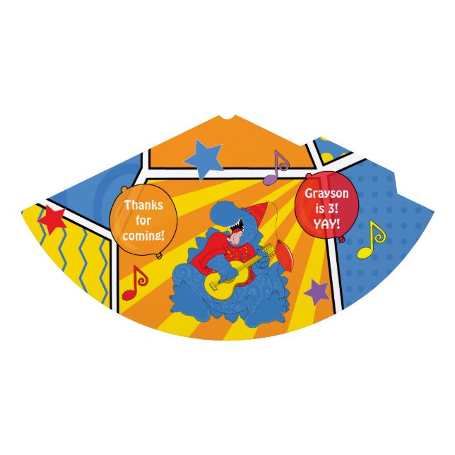 Chapeaux De Fêtes Dinosaur fête d'anniversaire (Devant)