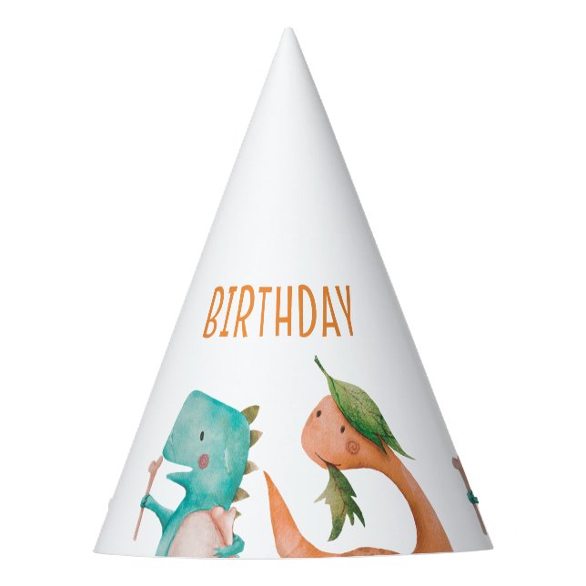 Chapeaux De Fêtes Dinosaur Rex Anniversaire Fête Douche (Devant)