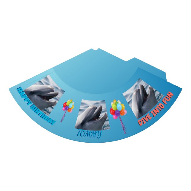 Chapeaux De Fêtes Dolphin Splash Birthday (Devant)