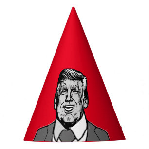 CHAPEAUX DE FÊTES DONALD TRUMP PRÉSIDENT CARTOON