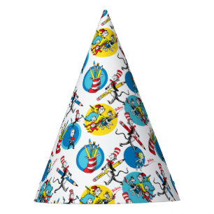 Chapeaux De Fêtes Dr Seuss   Caractères avec Motif de crayons
