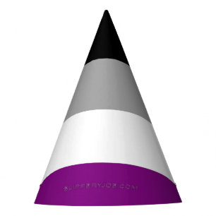 Chapeaux De Fêtes Drapeau de fierté asexué de SlipperyJoe mettant l'