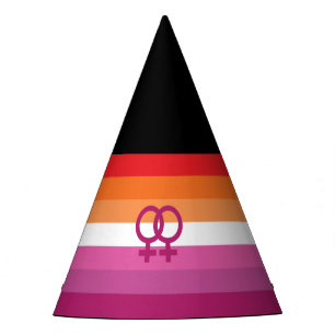 Chapeaux De Fêtes Drapeau de fierté lesbienne WLW